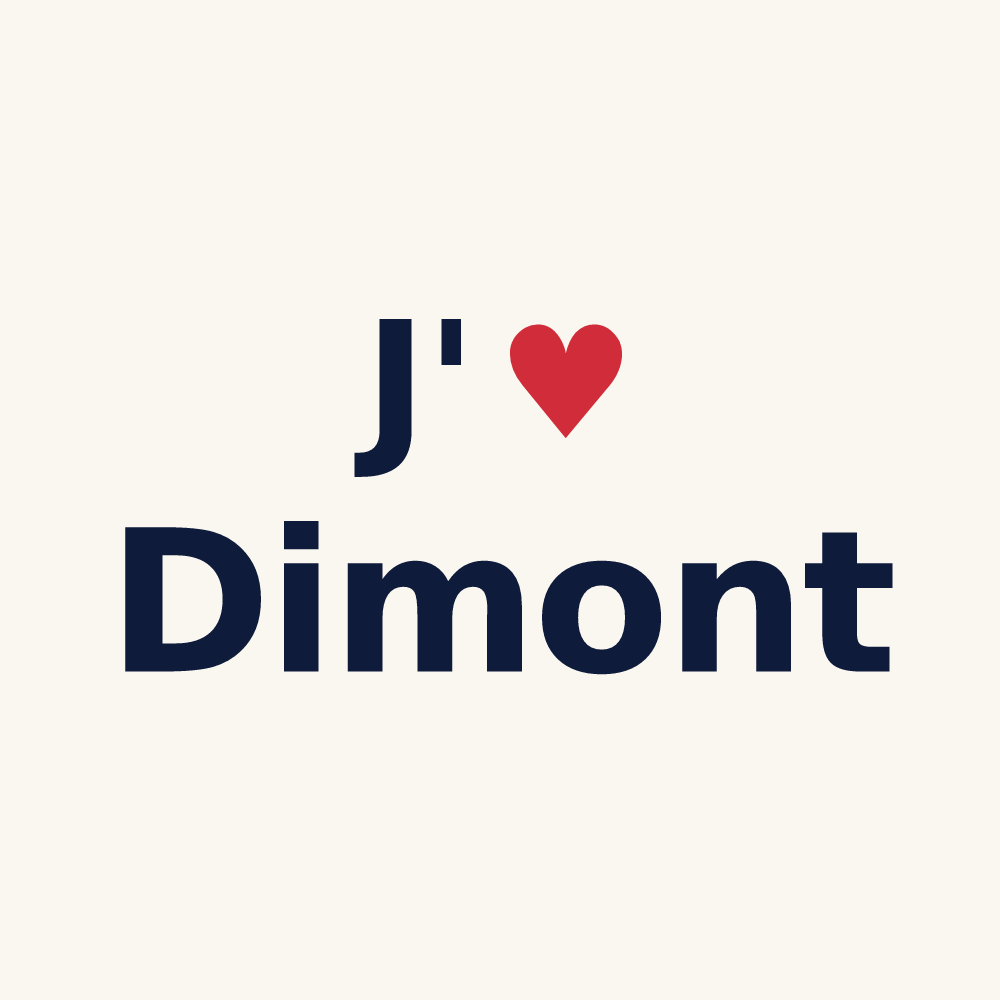 Tasse personnalisée Dimont — design « J'aime Dimont » imprimé sur la tasse