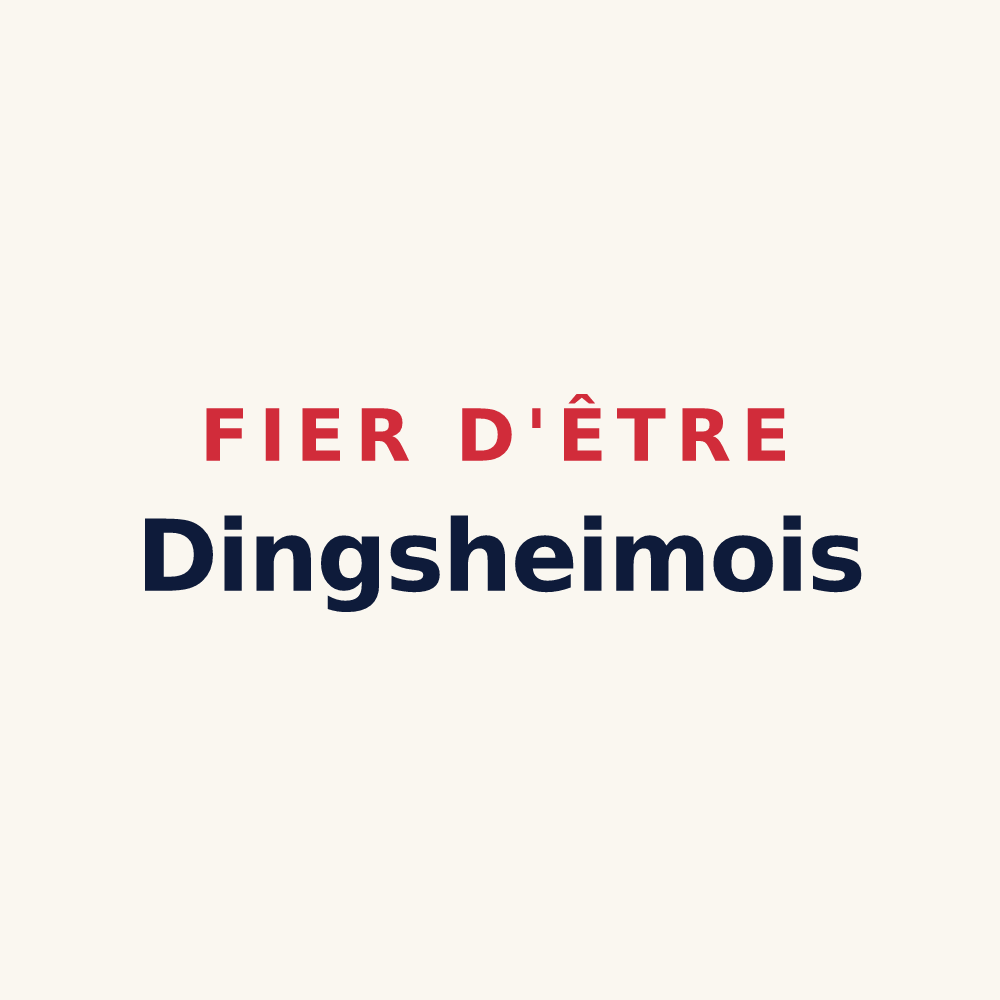 Tasse « Fier d'être Dingsheimois » — design pour Dingsheim