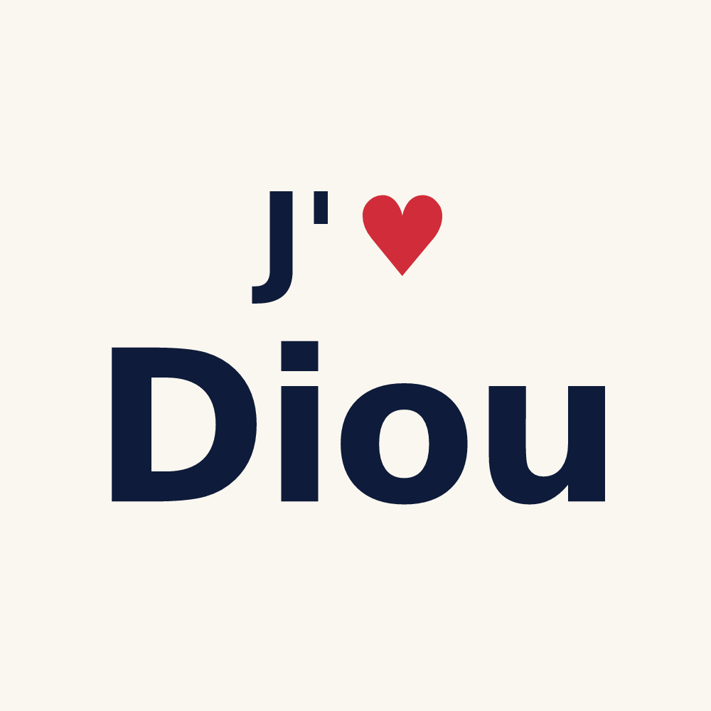 Tasse personnalisée Diou — design J'aime Diou