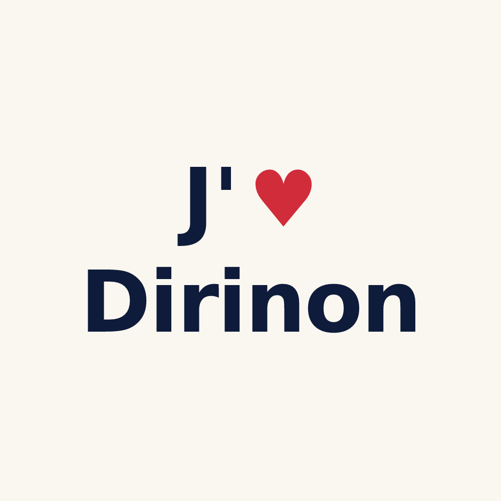Tasse personnalisée Dirinon — design J'aime Dirinon