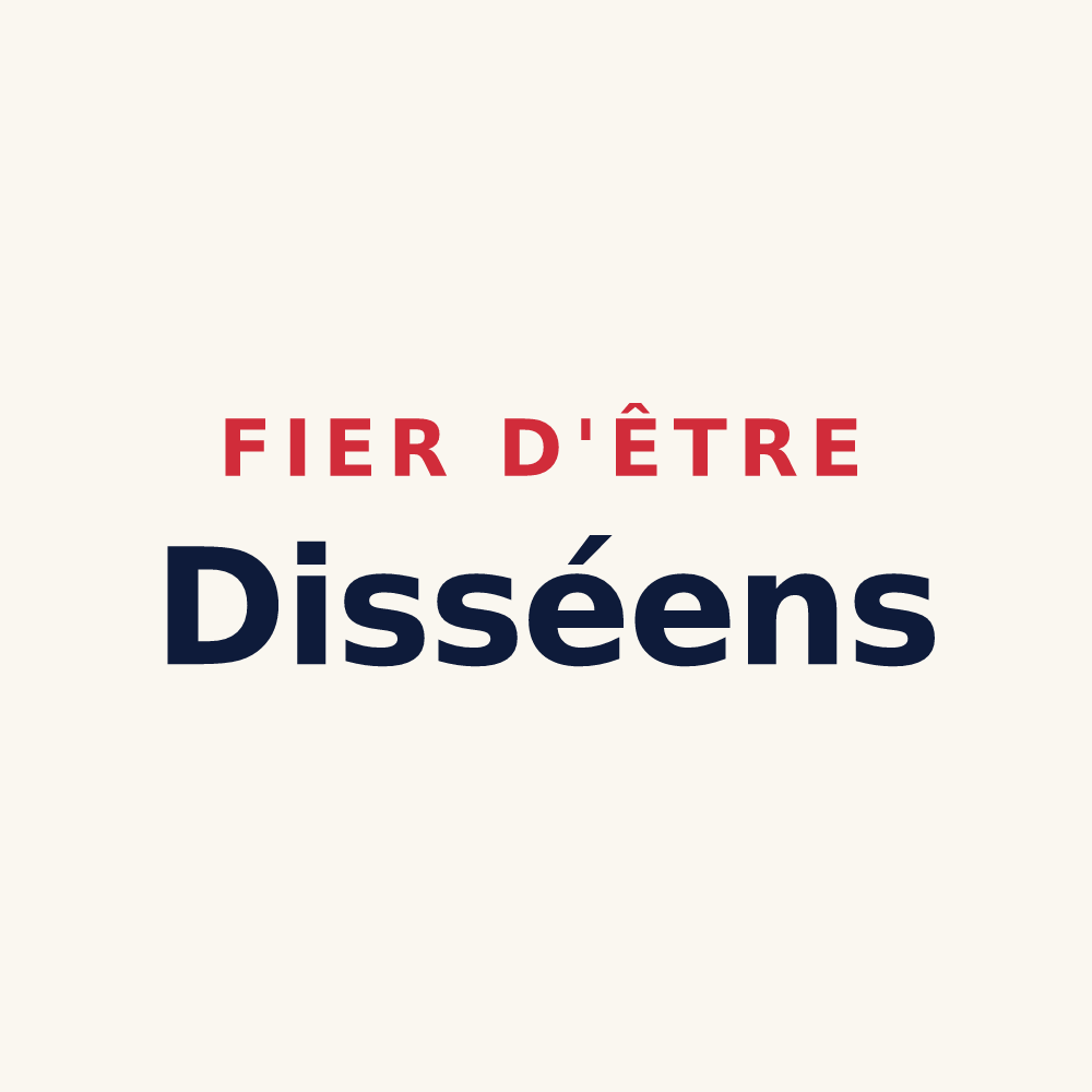 Tasse « Fier d'être Disséens » — design pour Dissay
