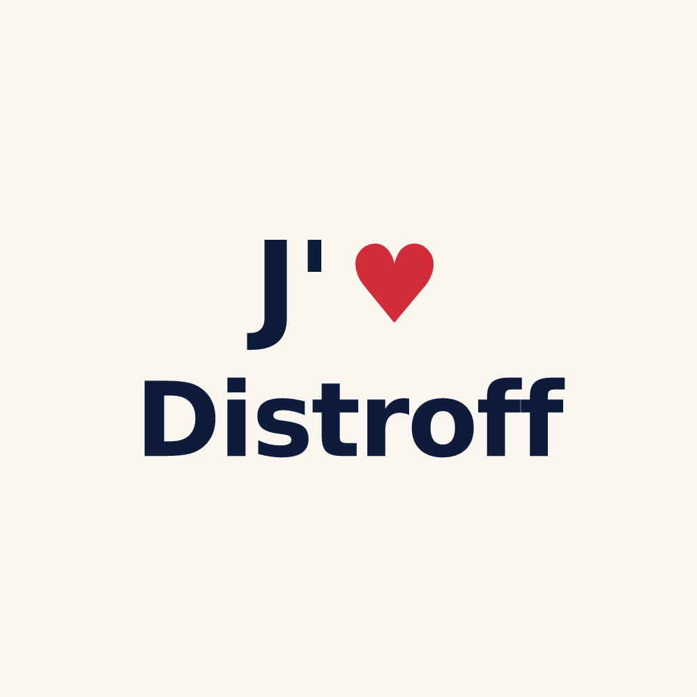 Tasse personnalisée Distroff — design J'aime Distroff