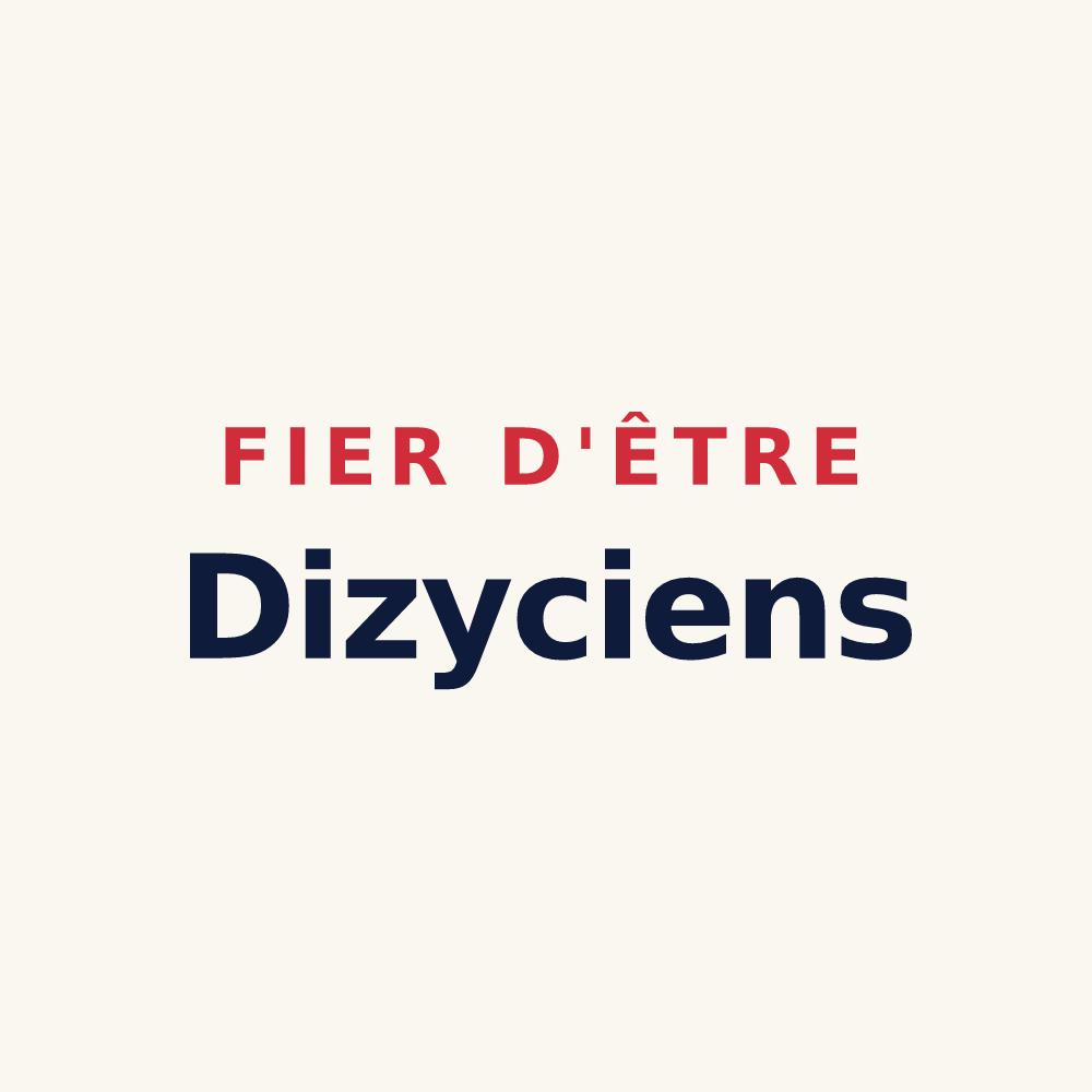 Tasse « Fier d'être Dizyciens » — design pour Dizy