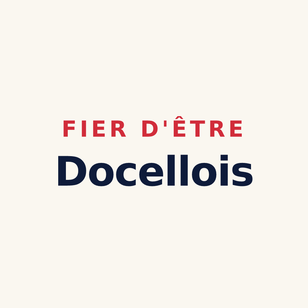 Tasse « Fier d'être Docellois » — design pour Docelles