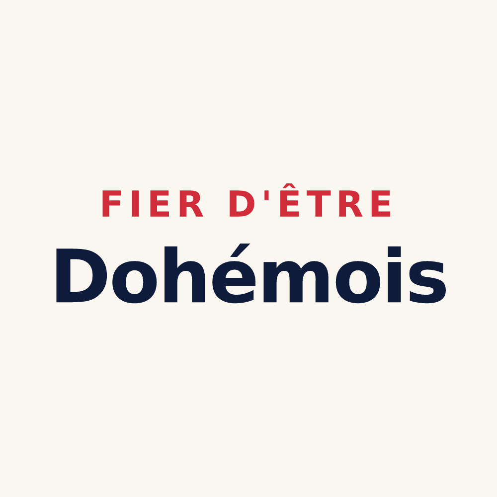 Tasse « Fier d'être Dohémois » — design pour Dohem