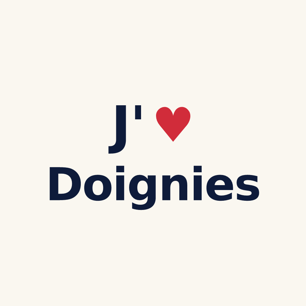 Tasse personnalisée Doignies — design J'aime Doignies