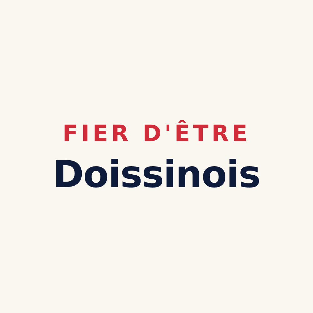 Tasse « Fier d'être Doissinois » — design pour Doissin