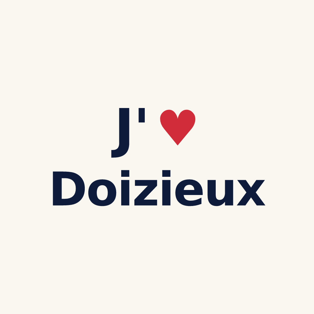 Tasse personnalisée Doizieux — design J'aime Doizieux
