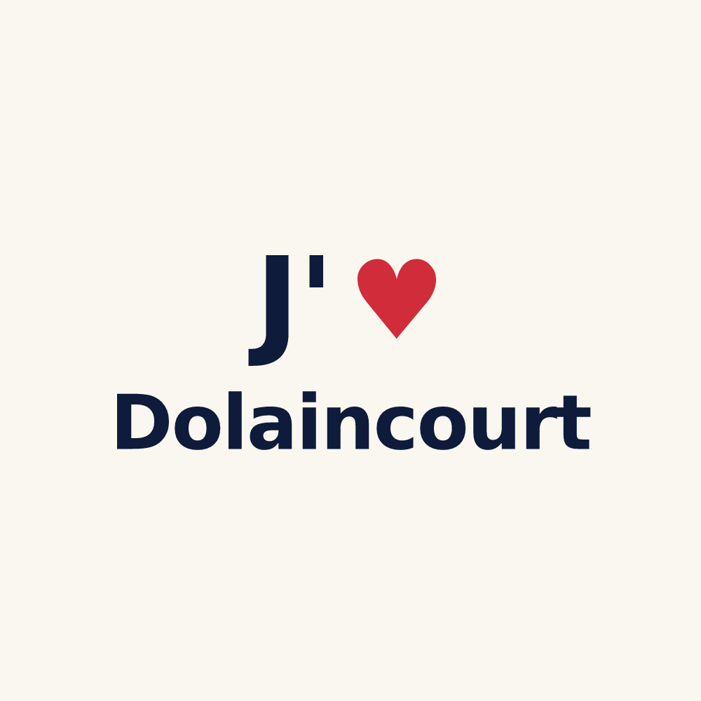 Tasse personnalisée Dolaincourt — design J'aime Dolaincourt