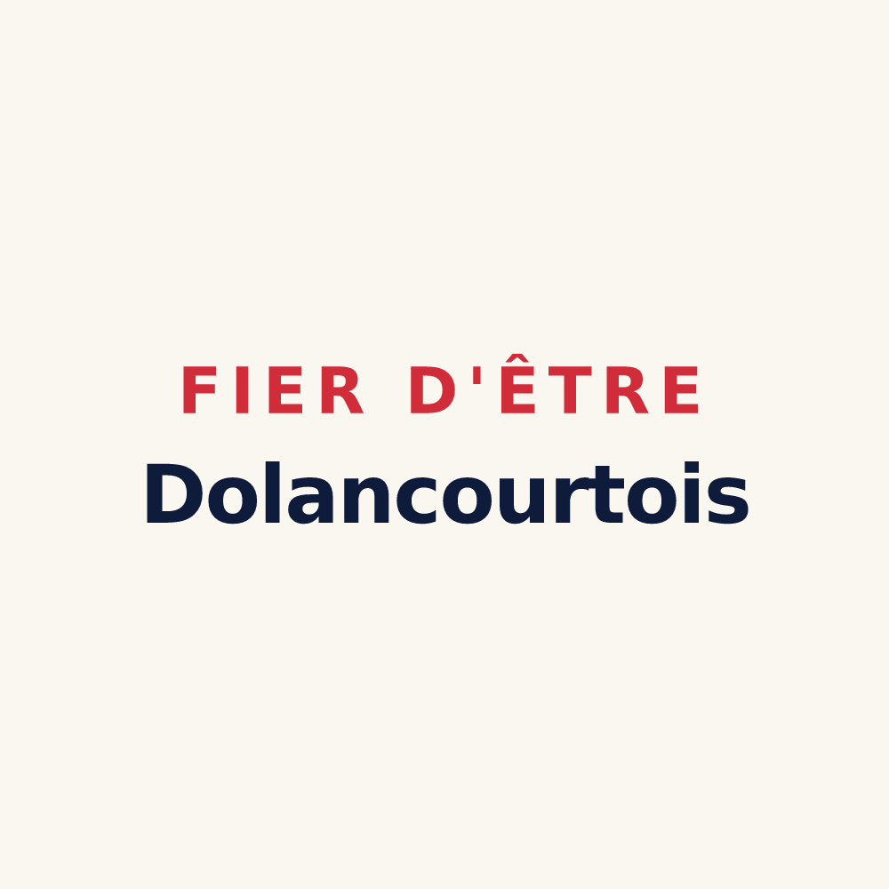 Tasse « Fier d'être Dolancourtois » — design pour Dolancourt