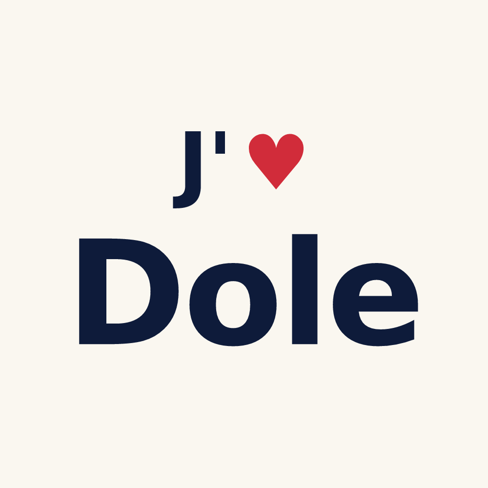 Tasse personnalisée Dole — design J'aime Dole