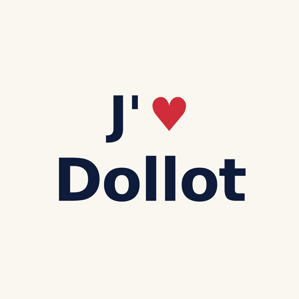 Tasse personnalisée Dollot — design J'aime Dollot