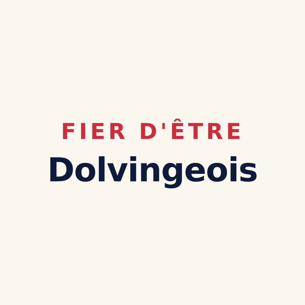 Tasse « Fier d'être Dolvingeois » — design pour Dolving