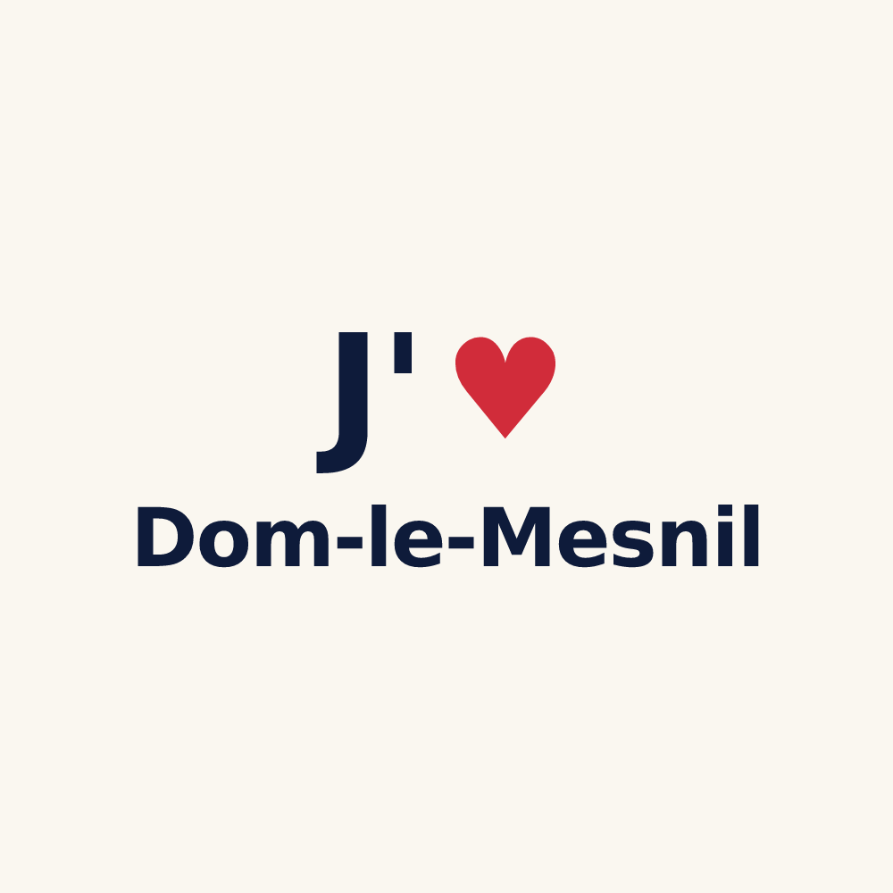 Tasse personnalisée Dom-le-Mesnil — design J'aime Dom-le-Mesnil