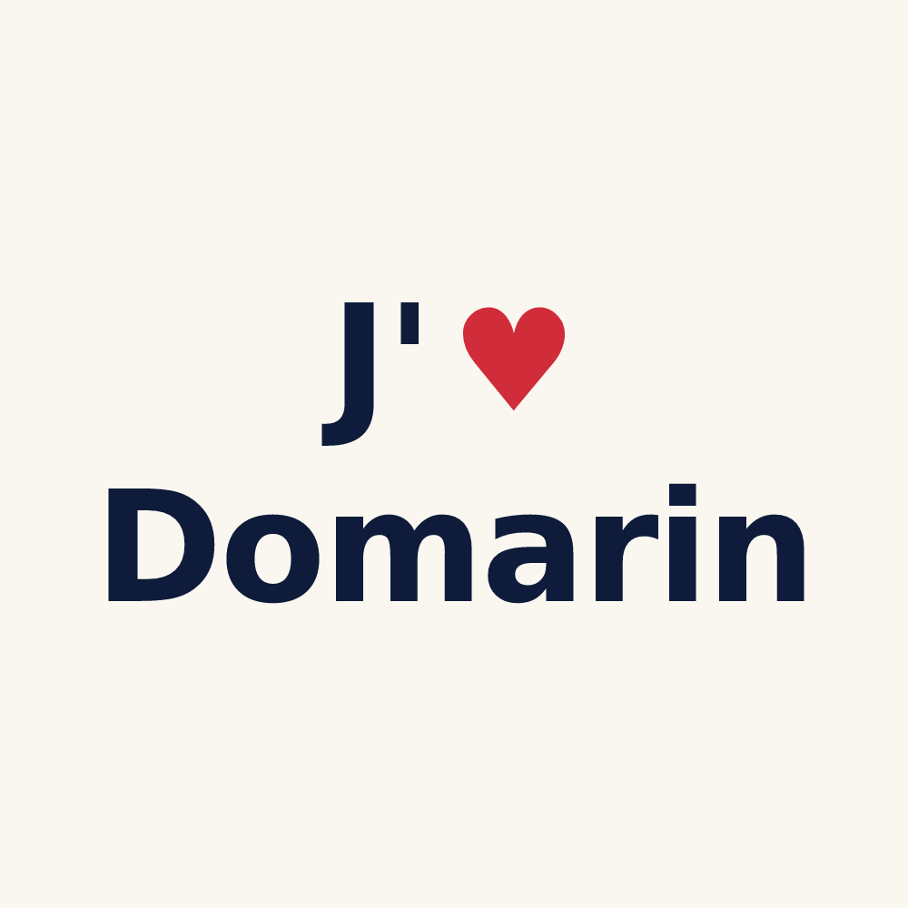 Tasse personnalisée Domarin — design J'aime Domarin