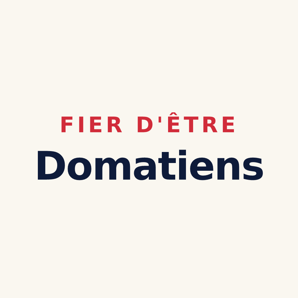 Tasse « Fier d'être Domatiens » — design pour Domats