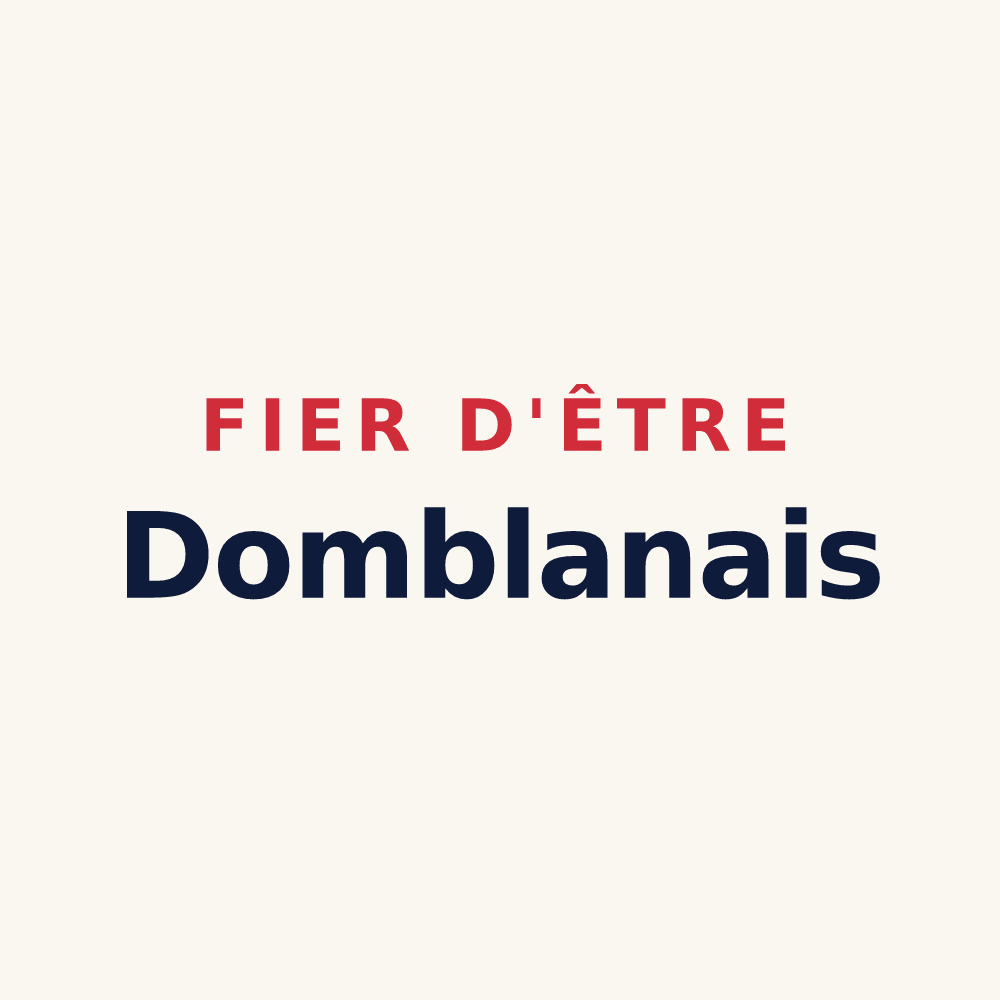 Tasse « Fier d'être Domblanais » — design pour Domblans
