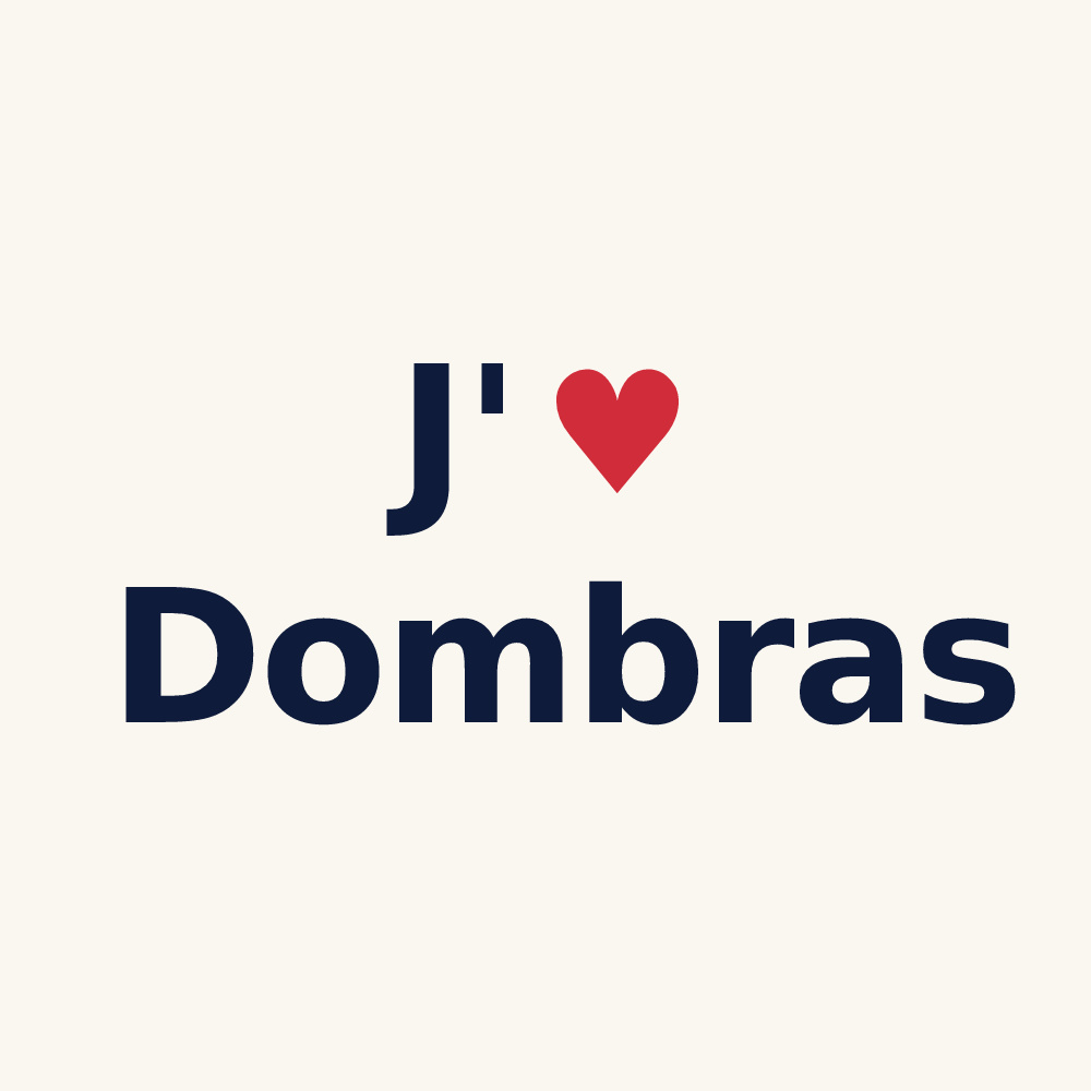 Tasse personnalisée Dombras — design J'aime Dombras