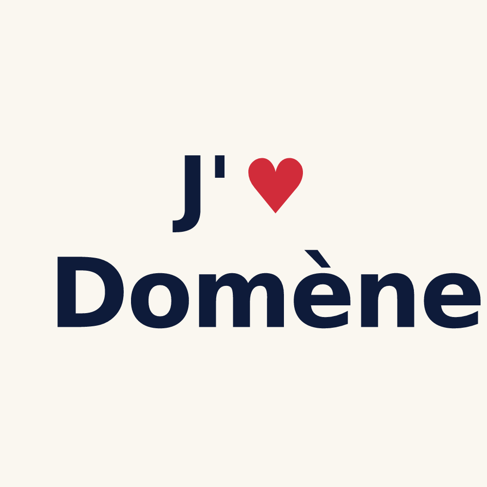 Tasse personnalisée Domène — design J'aime Domène