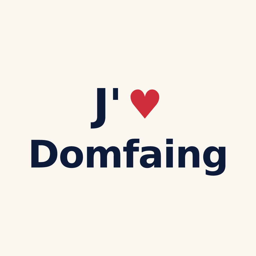 Tasse personnalisée Domfaing — design J'aime Domfaing