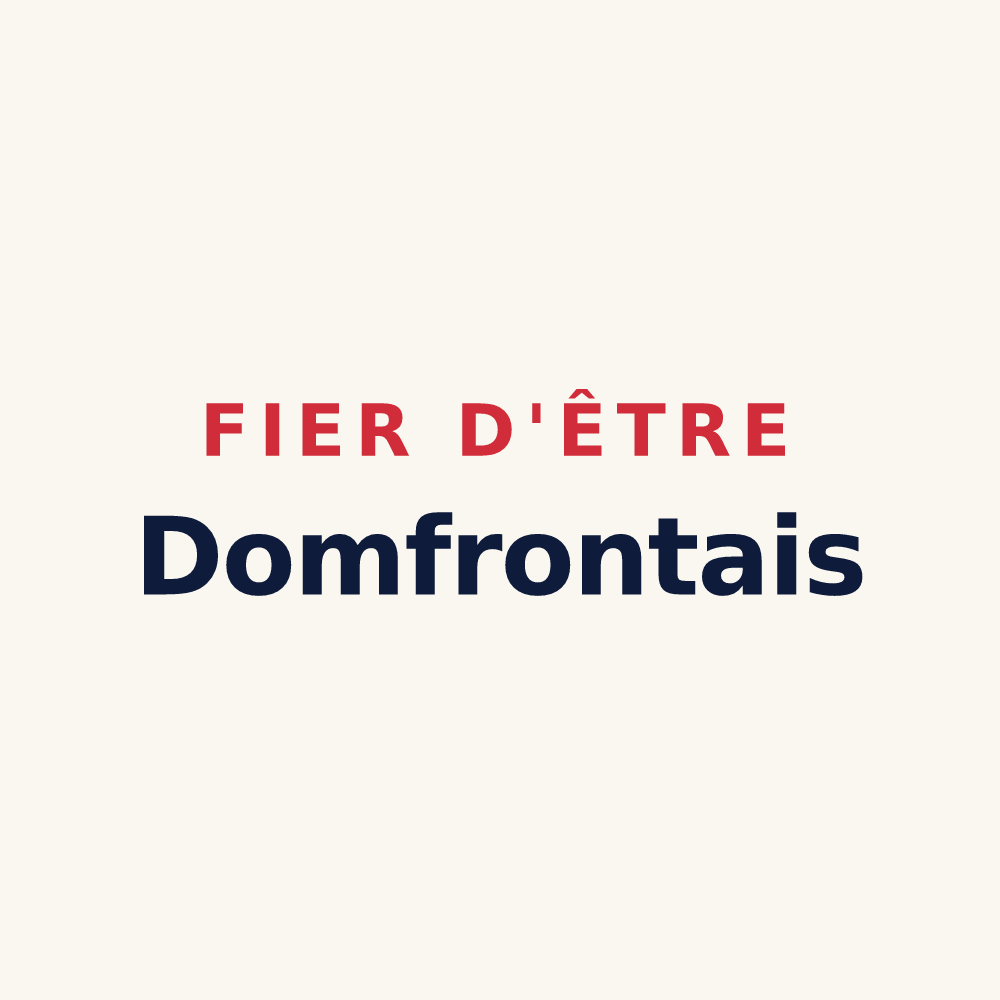 Tasse « Fier d'être Domfrontais » — design pour Domfront en Poiraie
