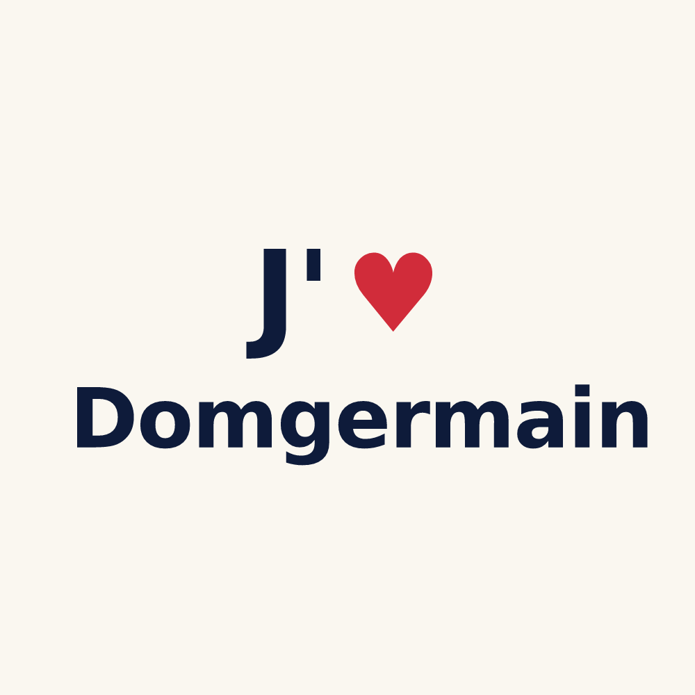 Tasse personnalisée Domgermain — design J'aime Domgermain