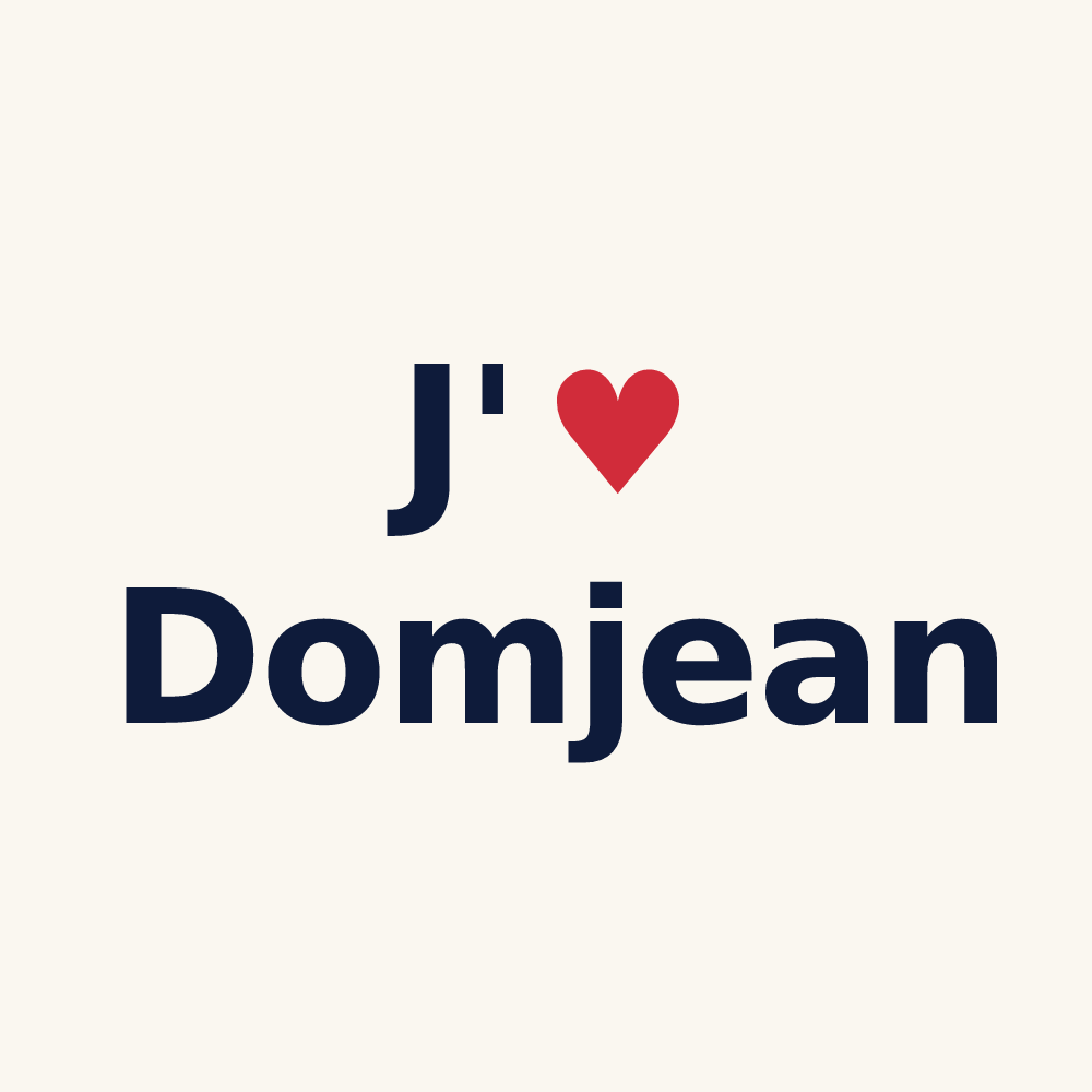 Tasse personnalisée Domjean — design J'aime Domjean