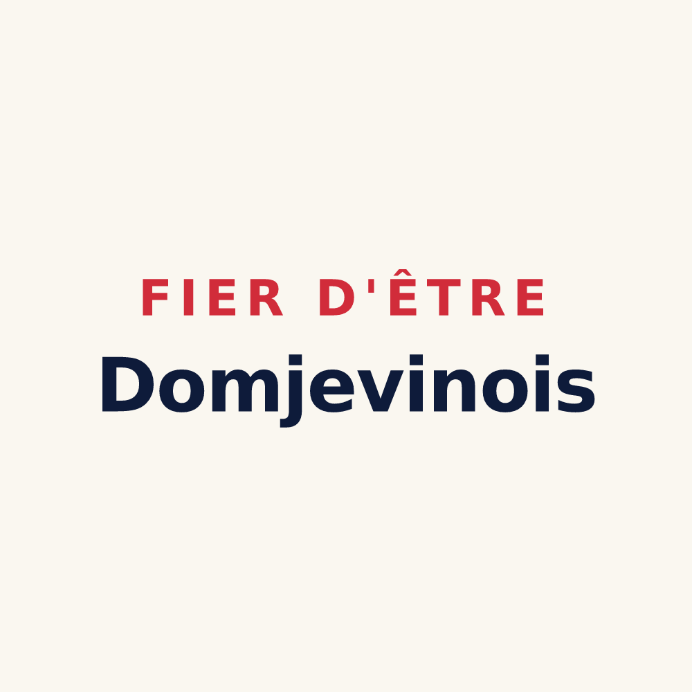 Tasse « Fier d'être Domjevinois » — design pour Domjevin
