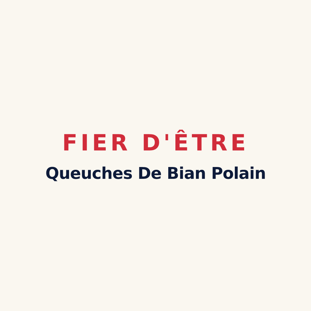 Tasse « Fier d'être Queuches De Bian Polain » — design pour Domjulien