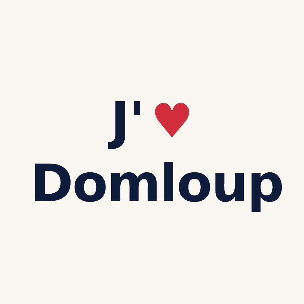Tasse personnalisée Domloup — design J'aime Domloup