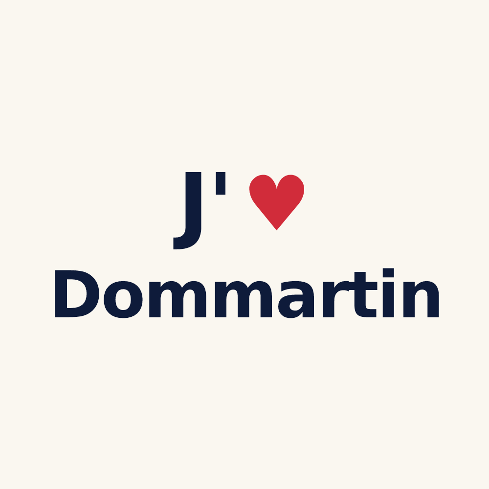 Tasse personnalisée Dommartin — design J'aime Dommartin