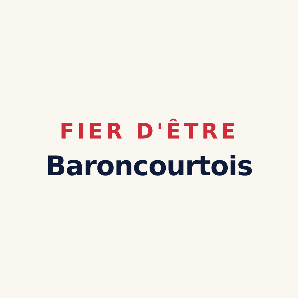 Tasse « Fier d'être Baroncourtois » — design pour Dommary-Baroncourt