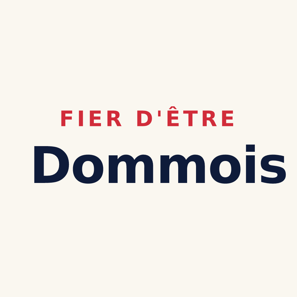 Tasse « Fier d'être Dommois » — design pour Domme
