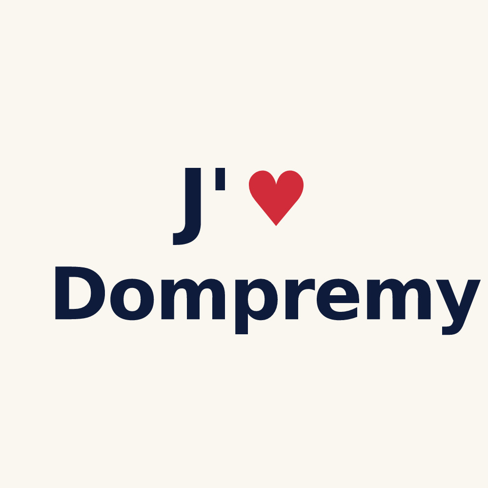 Tasse personnalisée Dompremy — design J'aime Dompremy