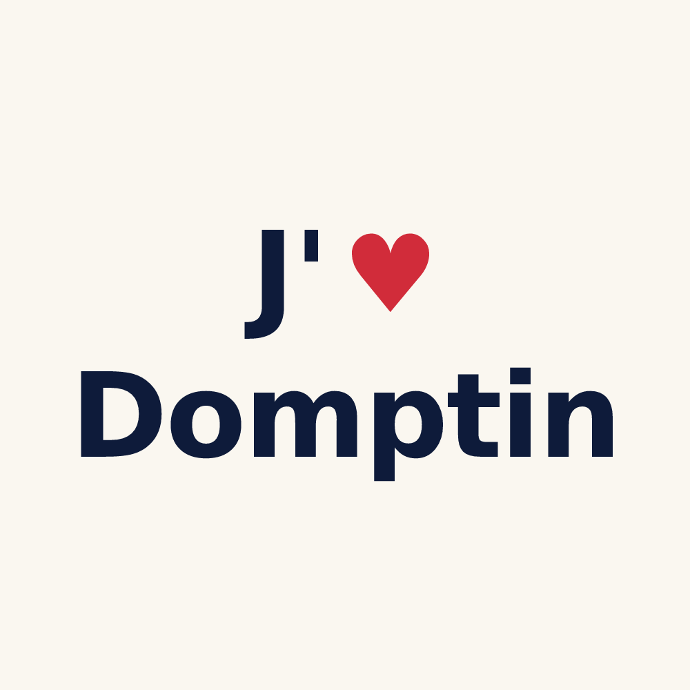Tasse personnalisée Domptin — design J'aime Domptin
