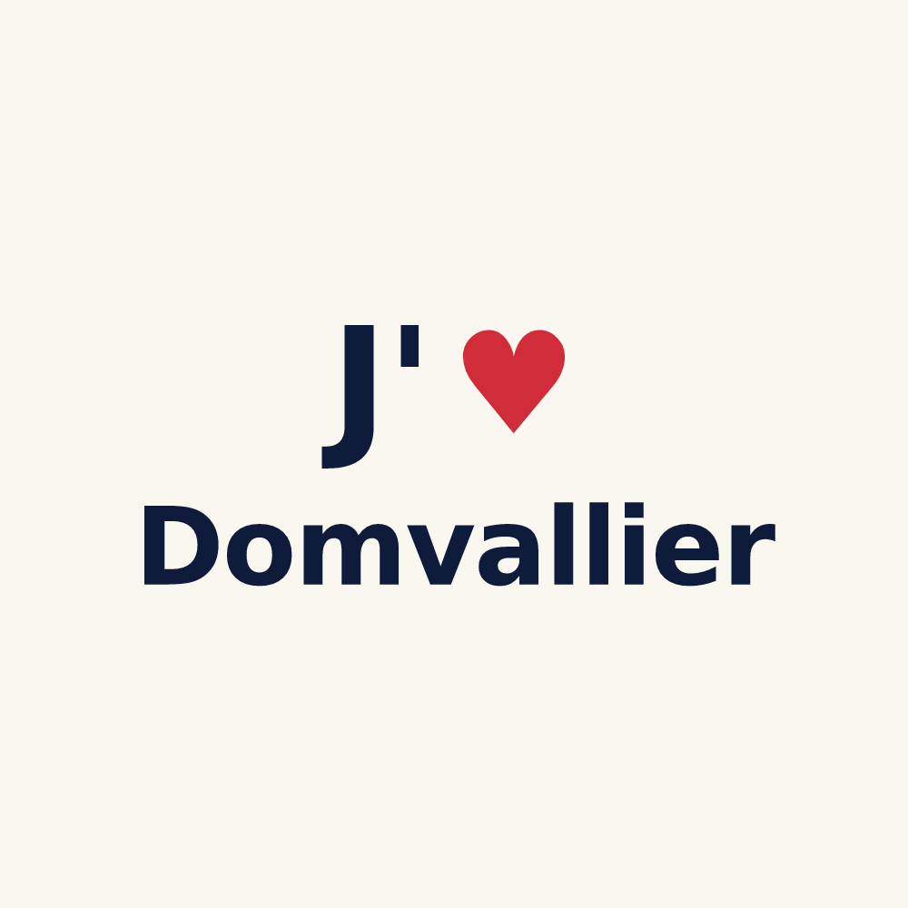 Tasse personnalisée Domvallier — design J'aime Domvallier