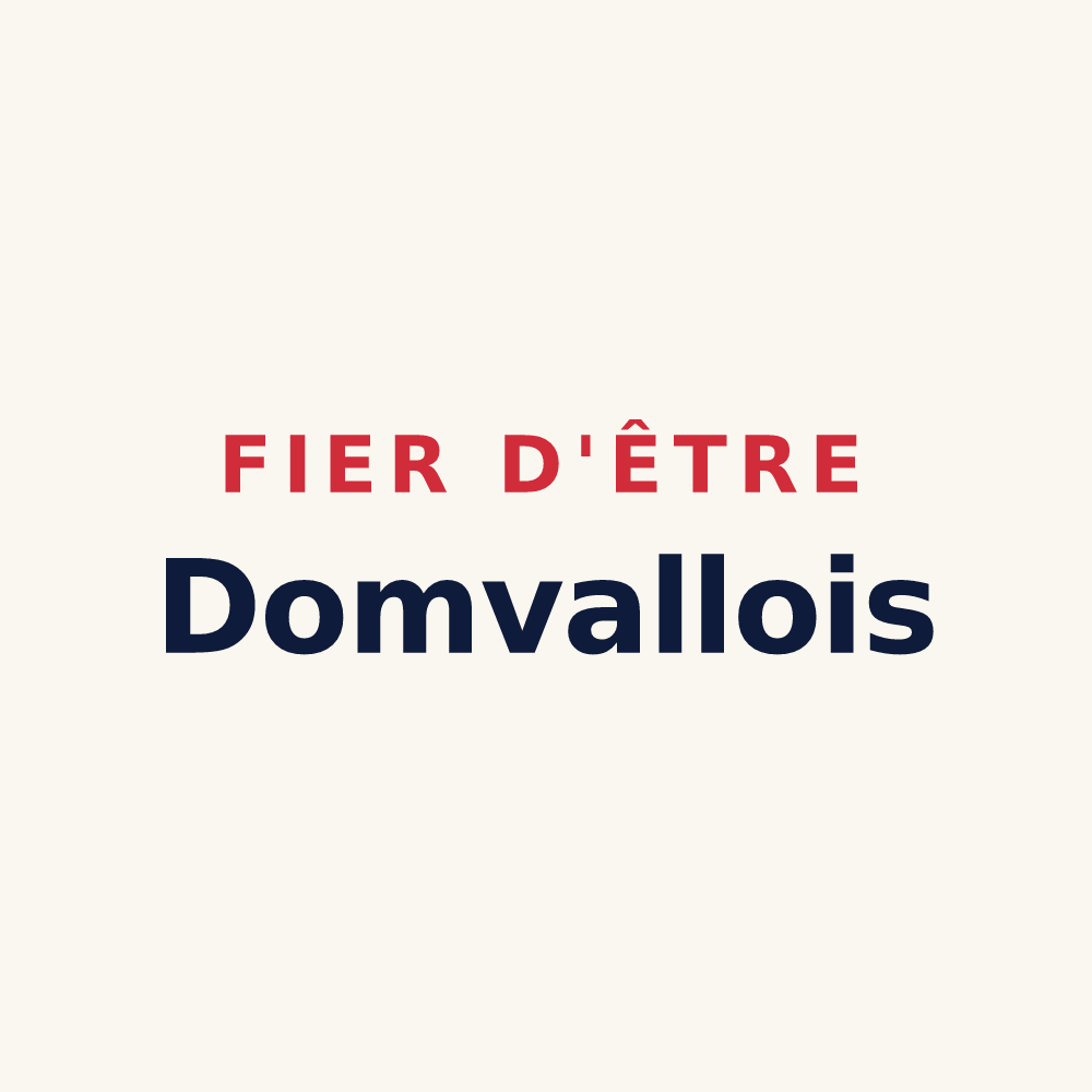 Tasse « Fier d'être Domvallois » — design pour Domvallier