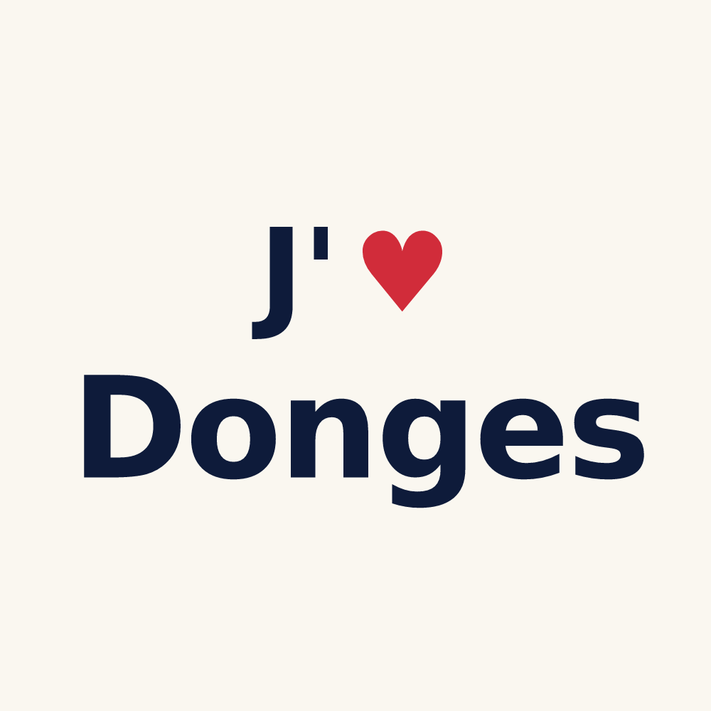 Tasse personnalisée Donges — design J'aime Donges