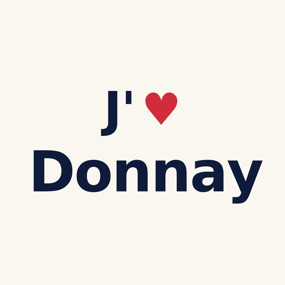 Tasse personnalisée Donnay — design J'aime Donnay