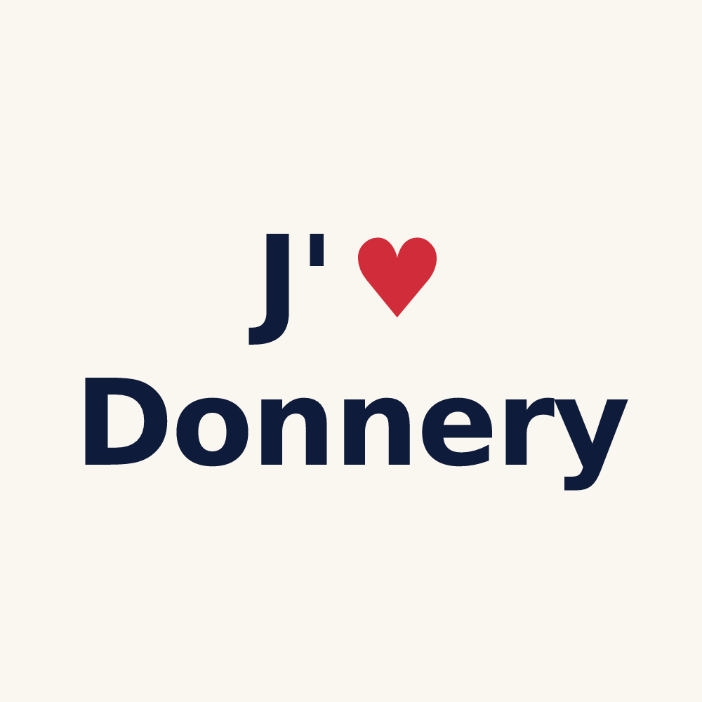 Tasse personnalisée Donnery — design J'aime Donnery