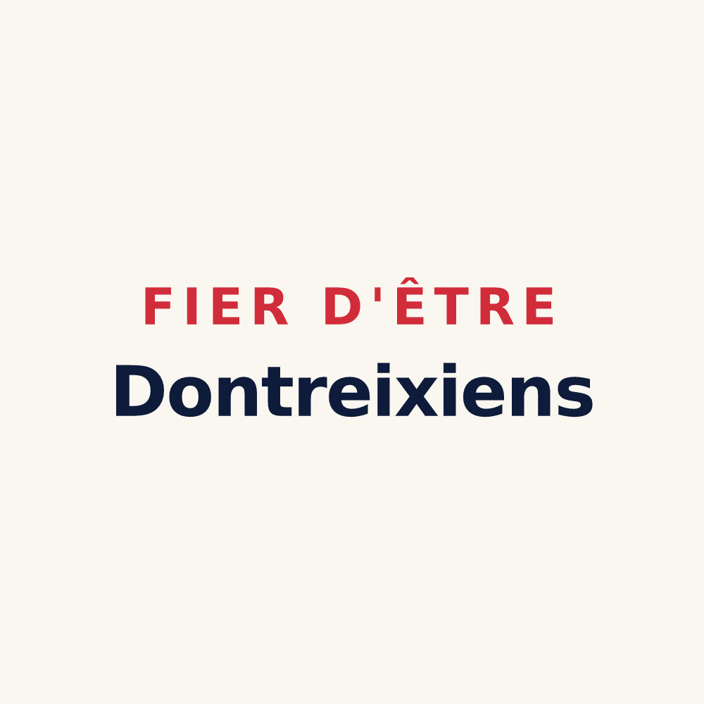 Tasse « Fier d'être Dontreixiens » — design pour Dontreix