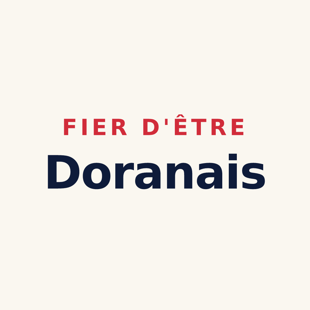 Tasse « Fier d'être Doranais » — design pour Dorans