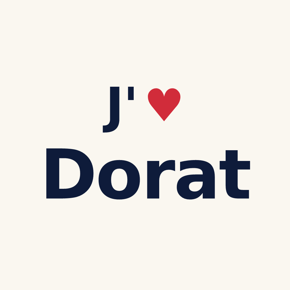 Tasse personnalisée Dorat — design J'aime Dorat