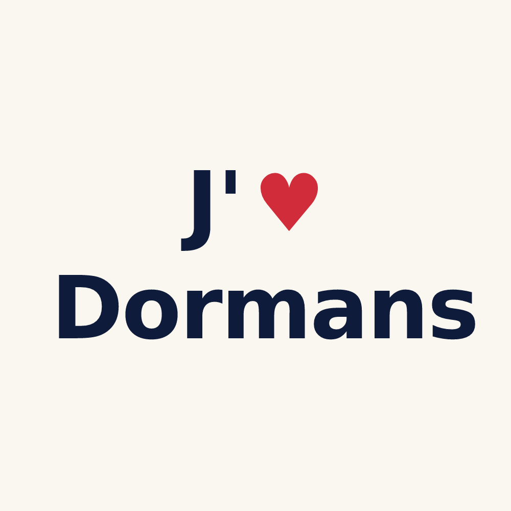 Tasse personnalisée Dormans — design J'aime Dormans