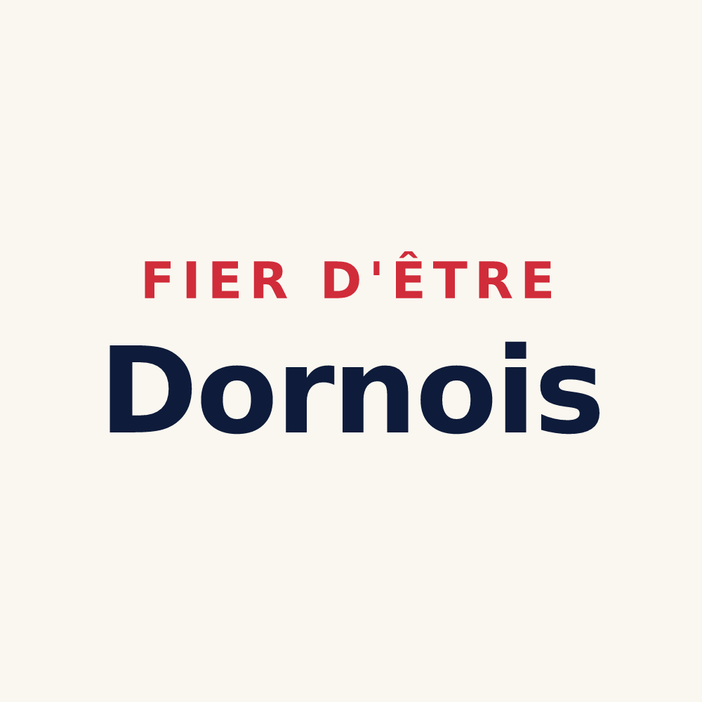 Tasse « Fier d'être Dornois » — design pour Dornes