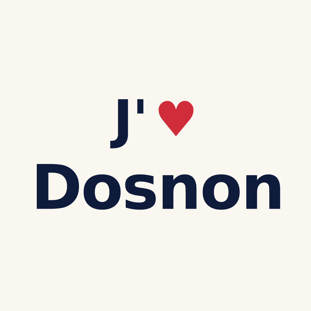 Tasse personnalisée Dosnon — design J'aime Dosnon