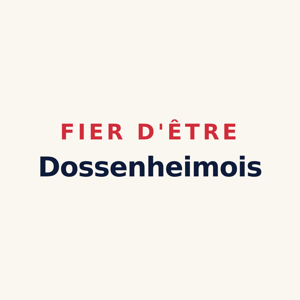 Tasse « Fier d'être Dossenheimois » — design pour Dossenheim-sur-Zinsel