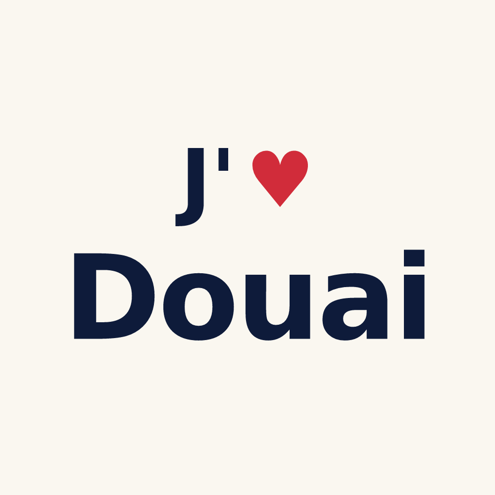 Tasse personnalisée Douai — design J'aime Douai