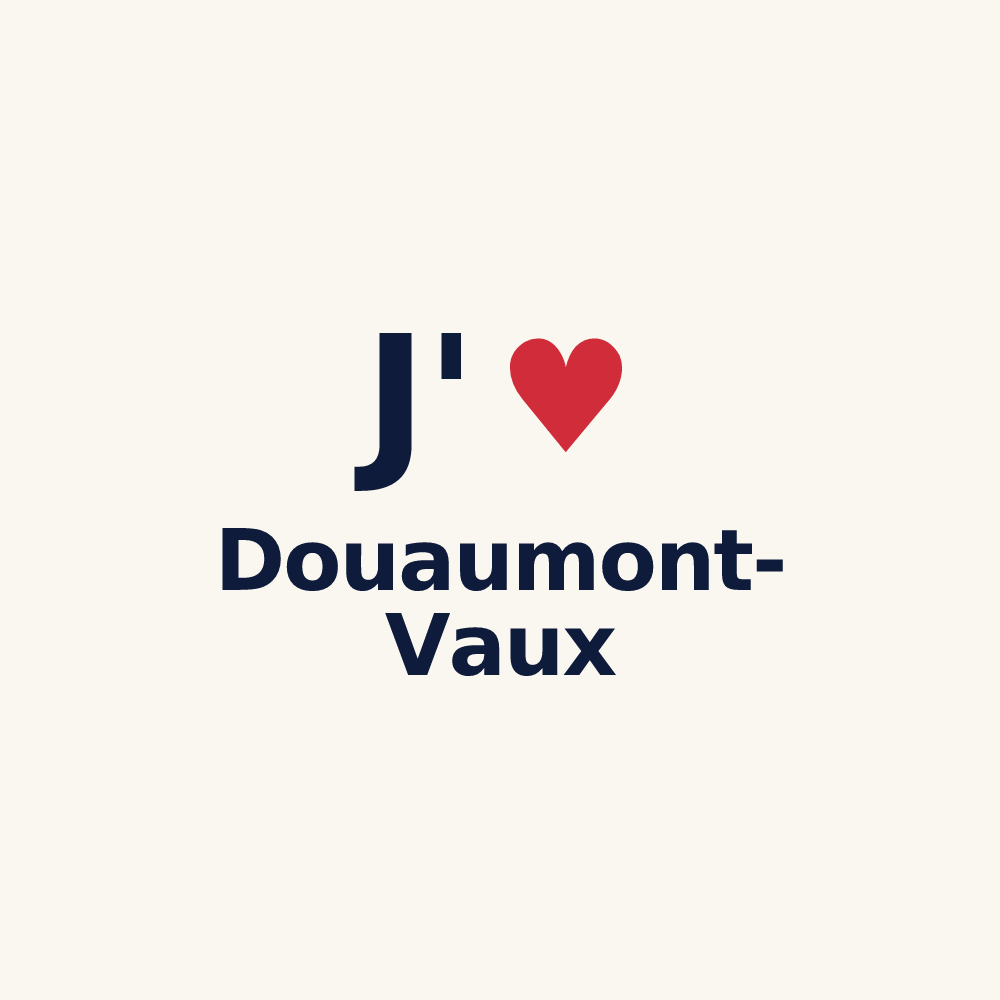 Tasse personnalisée Douaumont-Vaux — design J'aime Douaumont-Vaux