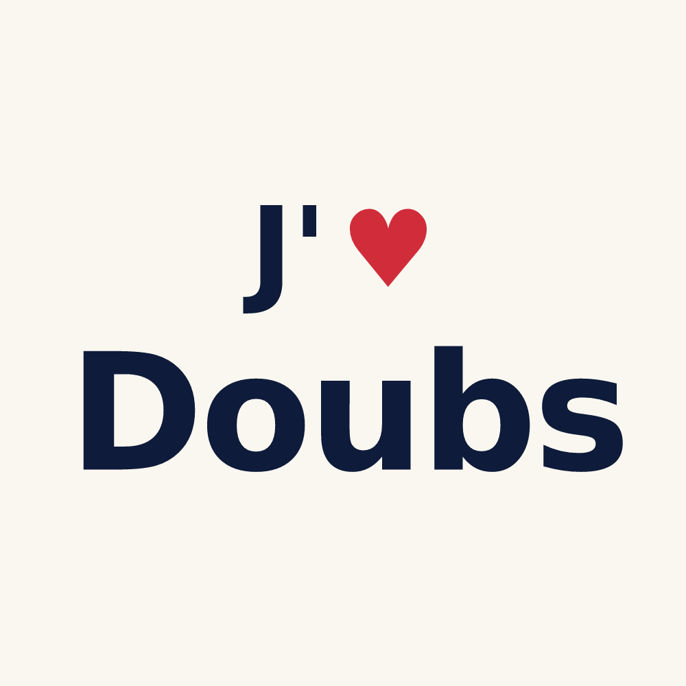 Tasse personnalisée Doubs — design J'aime Doubs